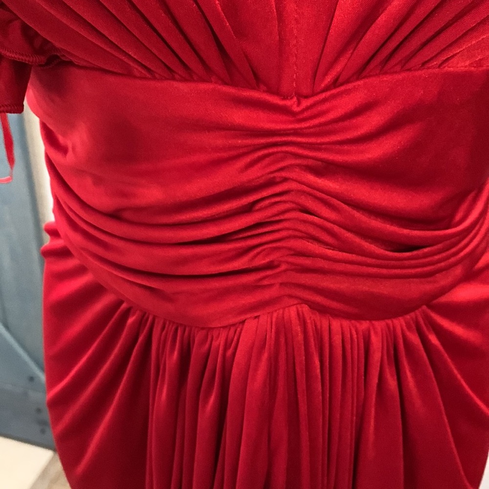 Antonio Melani Red Maxi Dress - semi formal - size Med. - Goddess Style - Picture 6 of 15